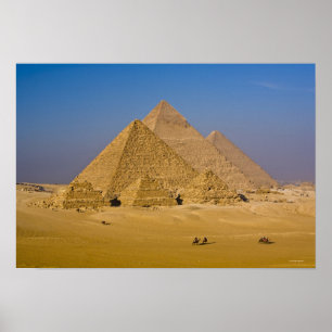 De Grote Pyramiden van Giza, Egypte Poster