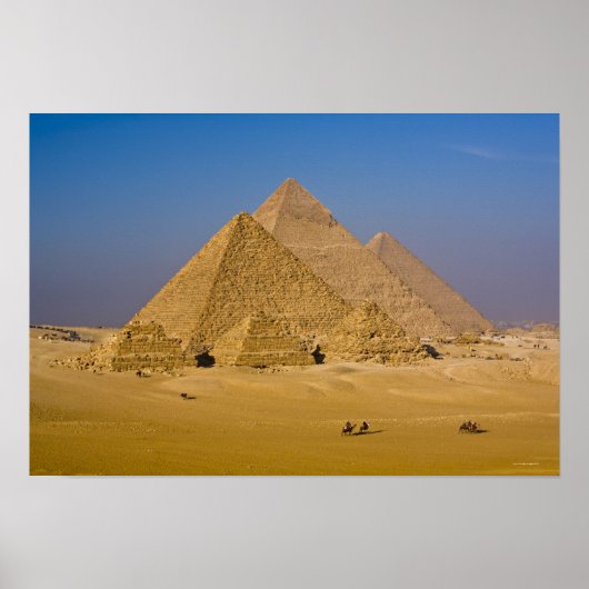 De Grote Pyramiden van Giza, Egypte Poster (Voorkant)