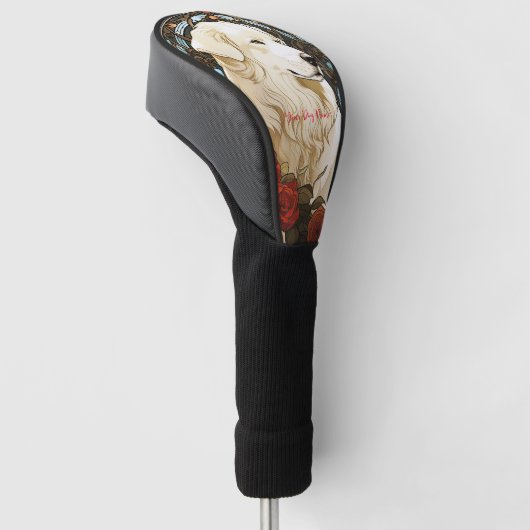 De Grote Pyreneeën Hond 001 - Natalia Mucha Golfheadcover (Schuin)
