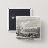 De Grote Quadrangle, het kasteel van Windsor Vierkante Button 5,1 Cm (Voorkant /achterkant)