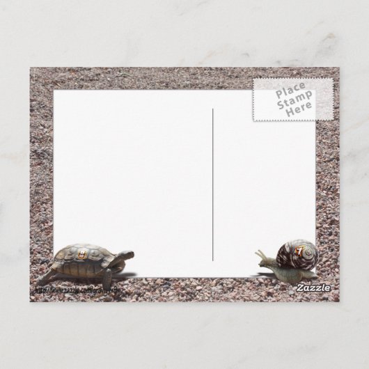 De Grote Race Briefkaart (Achterkant)