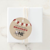 De grote raken | Honkbal 1e verjaardag Bedankjes Labels (In situ)