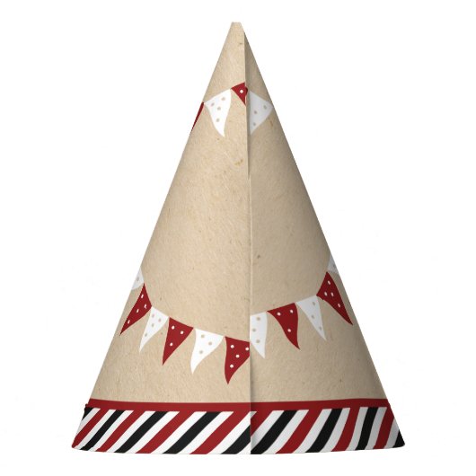 De grote raken | Honkbal 1e verjaardag Feesthoedjes (Achterkant)