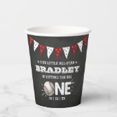 De grote raken | Honkbal 1e verjaardag Papieren Bekers (Voorkant)