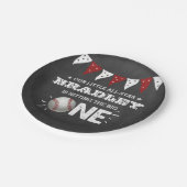 De grote raken | Honkbal 1e verjaardag Papieren Bordje (Gekanteld)