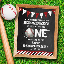 De grote raken | Honkbal 1e verjaardag Poster