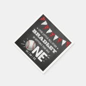 De grote raken | Honkbal 1e verjaardag Servet (Hoek)