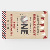 De grote raken | Honkbal 1e verjaardag Spandoek (Horizontaal)