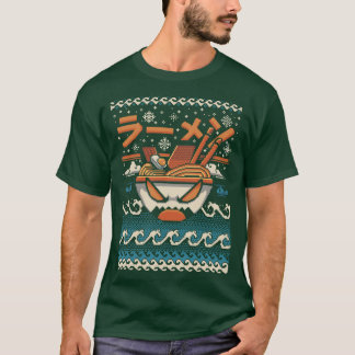 De Grote Ramen van kanagawa Kerstmis T-shirt