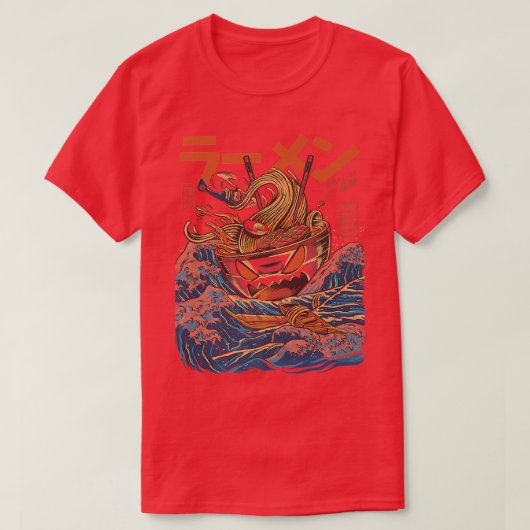 De Grote Ramen van Kanagawaa 2887 T-shirt (Design voorkant)