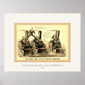 De Grote Ras voor de Westerne Trappen ~ 1870 Poster (Voorkant)