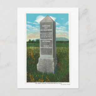 De Grote Ravine van het slagveld van Saratoga Briefkaart