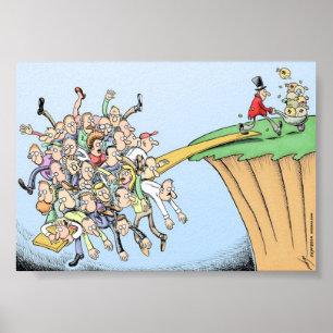 De grote recessie complotten poster