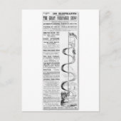 De grote reclame voor forepaugh-Show Briefkaart (Voorkant)