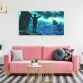 De grote redding canvas afdruk (Insitu (Woonkamer))