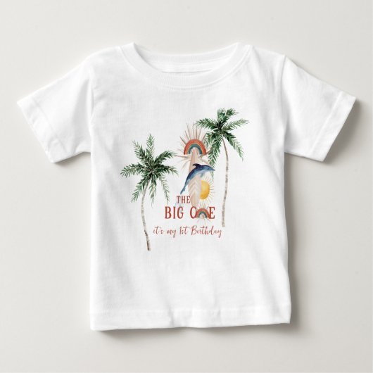 De grote | Retro Summer Surf 1e verjaardag (Voorkant)