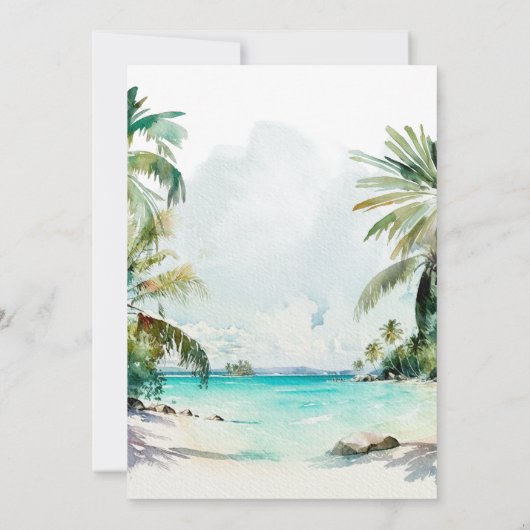 De grote | Retro Summer Surf Birthday Kaart (Achterkant)