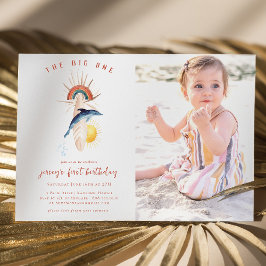 De grote | Retro Summer Surf Birthday Kaart