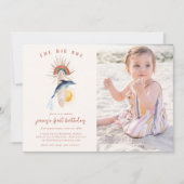 De grote | Retro Summer Surf Birthday Kaart (Voorkant)