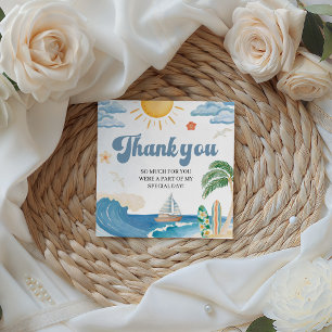 De Grote Retro Surf Favor Gift Tags Bedankjes Labels