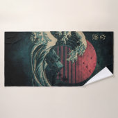 De grote Retro Wave Classic Badhanddoek (Badhanddoek)