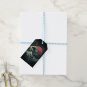 De grote Retro Wave Classic Cadeaulabel (Met Touw)