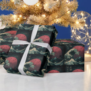 De grote Retro Wave Classic Cadeaupapier