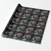 De grote Retro Wave Classic Cadeaupapier (Uitgerold)