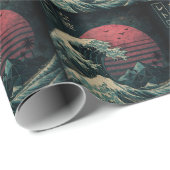 De grote Retro Wave Classic Cadeaupapier (Rol Hoek)