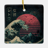 De grote Retro Wave Classic Keramisch Ornament (Voorkant)