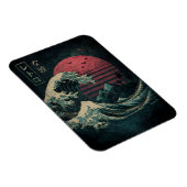 De grote Retro Wave Classic Magneet (Rechterzijde)