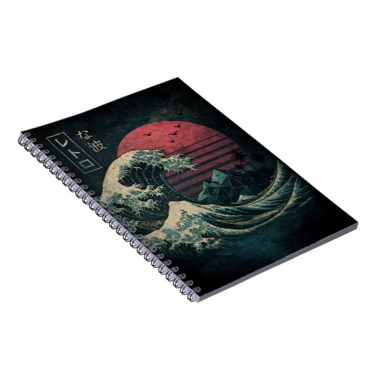 De grote Retro Wave Classic Notitieboek (Rechterzijde)