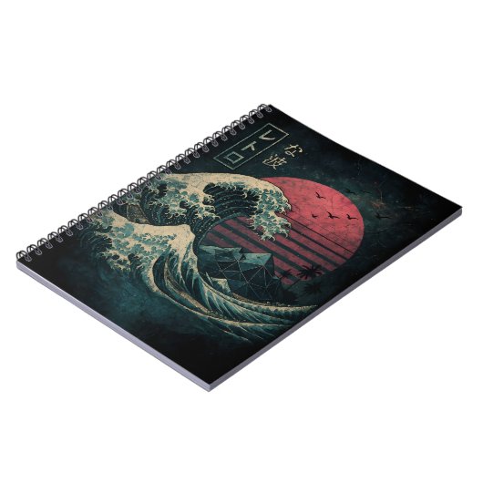 De grote Retro Wave Classic Notitieboek (Linkerzijde)