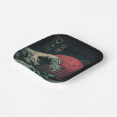 De grote Retro Wave Classic Papieren Bordje (Gebogen)