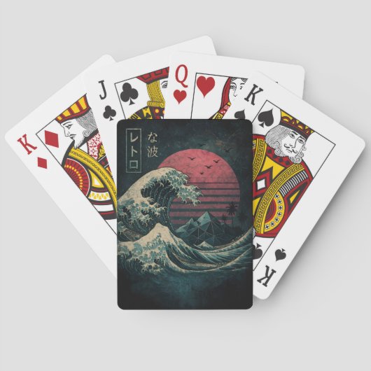 De grote Retro Wave Classic Pokerkaarten (Achterkant)
