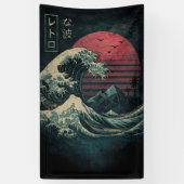 De grote Retro Wave Classic Spandoek (Verticaal)