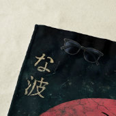 De grote Retro Wave Classic Strandlaken (In situ)