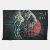 De grote Retro Wave Classic Theedoek (Horizontaal)