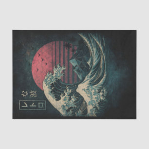 De grote Retro Wave Classic Tissuepapier