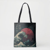 De grote Retro Wave Classic Tote Bag (Voorkant)