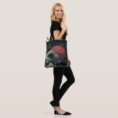De grote Retro Wave Classic Tote Bag (Op model)