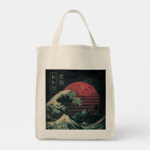 De grote Retro Wave Classic Tote Bag (Achterkant)