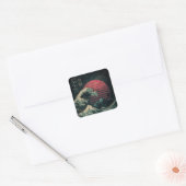 De grote Retro Wave Classic Vierkante Sticker (Envelop)