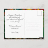 💜💛De Grote Revelry: Mardi Gras Magic Briefkaart (Achterkant)