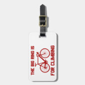 De grote ring is voor het klimmen bagagelabel (Voorkant verticaal)