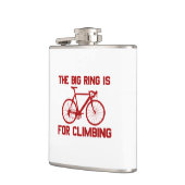 De grote ring is voor het klimmen heupfles (Links)