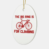 De grote ring is voor het klimmen keramisch ornament (Links)