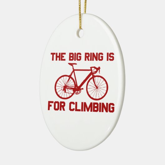 De grote ring is voor het klimmen keramisch ornament (Links)