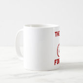 De grote ring is voor het klimmen koffiemok (Voorkant links)