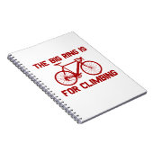 De grote ring is voor het klimmen notitieboek (Rechterzijde)